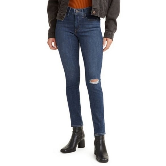 Levi's 311 Mid Rise Shaping Skinny Jean in Medium Wash Blue Size 27 NWT - Picture 1 of 12